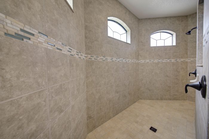 8 Tile Walk-in Shower