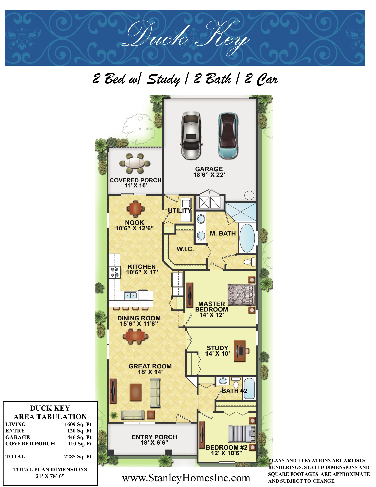Duck Key Floor Plan In Alamanda Key Stanley Homes Melbourne Florida