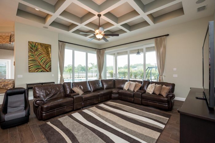 Custom ceiling designs by Stanley Homes custom home builder in Brevard FL