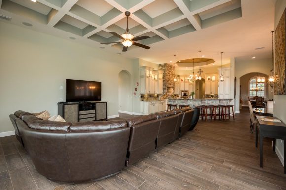 Custom ceiling designs by Stanley Homes custom home builder in Brevard FL
