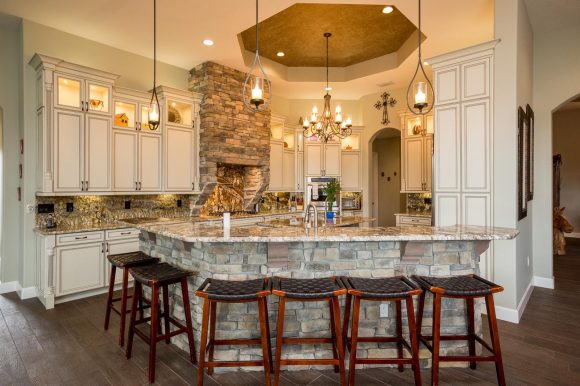 Custom Kitchen designs by Stanley Homes custom home builder in Brevard FL