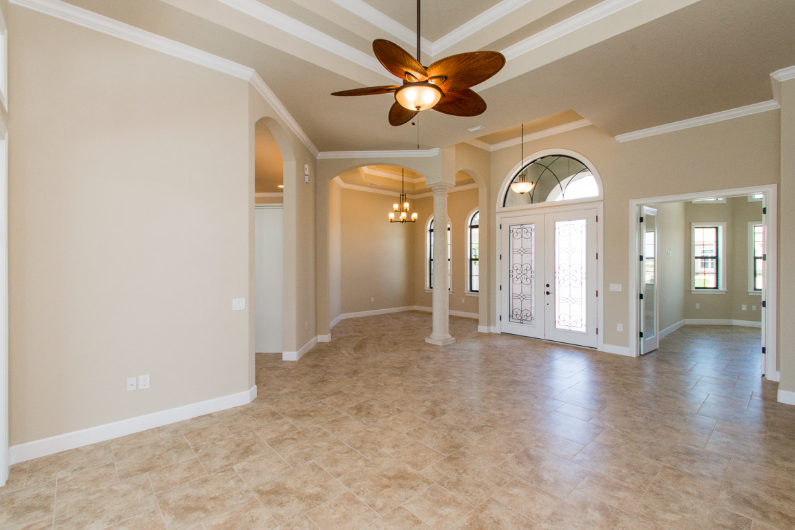 Finished customer home using the Verona V floor plan by Stanley Homes in Viera FL