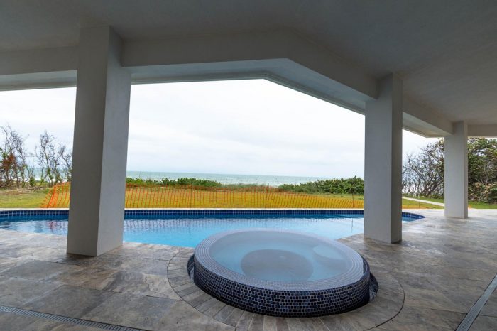 Custom outdoor living areas and pools by Stanley Homes in VIera FL