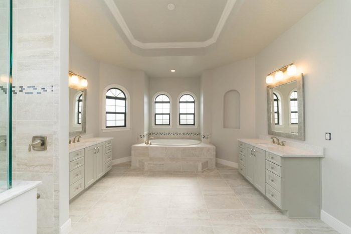 custom bathroom designs by Stanley Homes in Viera FL custom home builder