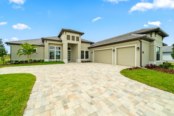 Finished custom home Marsh Harbor Floor Plan by Stanley Homes in Viera FL